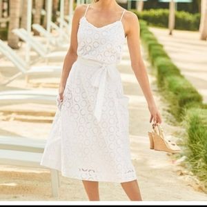 Lilly Pulitzer White Pier Midi Skirt Size 6, NWT